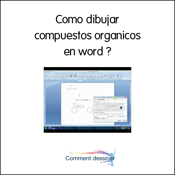 Como dibujar compuestos organicos en word